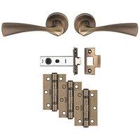 Carlisle Brass Sintra Door Handle Pair Antique Brass (143JA)