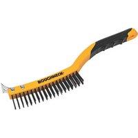 Roughneck Soft-Grip Carbon Steel Wire Brush (143JF)