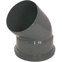 FloPlast Push-Fit 135 Single Socket Pipe Bend Anthracite Grey 110mm (143KJ)