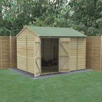 Forest Beckwood 9' 6" x 8' (Nominal) Reverse Apex Shiplap Timber Shed (143PW)