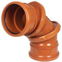 FloPlast Push-Fit 0-90 Double Socket Adjustable Bend 110mm (14451)