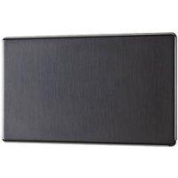 LAP 2-Gang Blanking Plate Slate Grey (144KJ)
