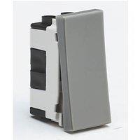 Knightsbridge 20AX 2-Way Modular Light Switch Grey (144PY)