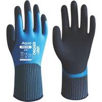 Wonder Grip WG-318 Aqua Gloves Blue Medium (144VJ)
