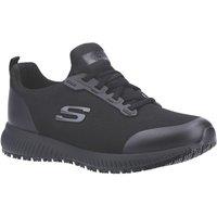 Skechers Squad SR Size 5 Womens Black Slip-On Occupational Work Trainers (144XT)