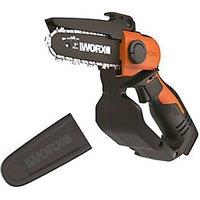 Worx WG324E.9 20V Lithium PowerShare / Pro Cordless 12cm Pruning Chainsaw - Bare (145HA)