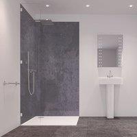 Splashwall Laminate Bathroom Wall Panel Matt Grey Stone 2440mm x 590mm x 11mm (145JY)