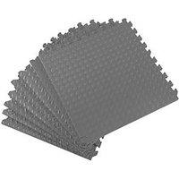 Essentials Interlocking Floor Tiles Grey 20mm 8 Pack (145PH)