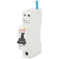 Contactum Defender 10A 30mA Type A SP B Curve Compact RCBO (146HA)