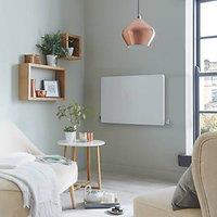 Towelrads Vetro 600mm x 800mm 2166BTU White Horizontal Designer Radiator (146RY)