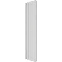 Azur Ilios Duplex 1800mm x 448mm 4635BTU White Vertical Designer Radiator (146YR)