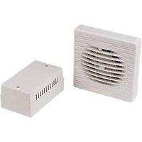 Manrose XF100LVT/SC 100mm (4") Axial Bathroom Extractor Fan with Timer White 240V (14750)