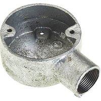 Deta 1 Way 25mm Terminal Conduit Box Galvanised (1476J)