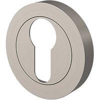 Smith & Locke Lormel Euro Escutcheon (Pair) Satin Nickel 50mm (147FK)