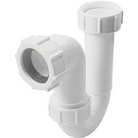 Flomasta Tubular Swivel P Trap White 32mm (147JN)