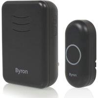 Byron DBY-22532BS Plug-In Wireless Door Chime Black (147KW)