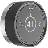 Mira Platinum Remote Single Outlet Gravity-Pumped Thermostatic Black/Chrome Wireless Digital Shower Valve & Controller (147PC)