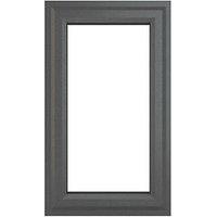 Crystal Right-Hand Opening Clear Triple-Glazed Casement Anthracite on White uPVC Window 610mm x 1190mm (148JN)