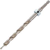 Trend Hex Shank Double-Flute Pilot Wood Short - Pocket Hole Drill 9.5mm x 160mm (148PX)