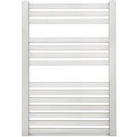 Time 785mm x 550mm 1289BTU Silver Flat Designer Towel Radiator (150KL)