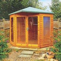 Shire Larkspur 8' x 8' (Nominal) Hip Shiplap T&G Timber Summerhouse (150TJ)