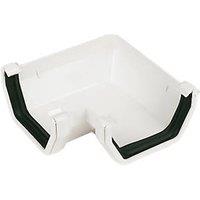 FloPlast uPVC 90 Square Gutter Angle White 114mm (15137)