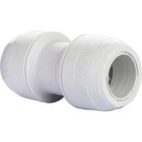 Hep2O Plastic Push-Fit Equal Keyless Coupler 22mm 10 Pack (151RE)