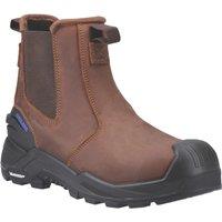 Amblers 982C Conway Size 7 Brown Waterproof Safety Dealer Boots (151VU)