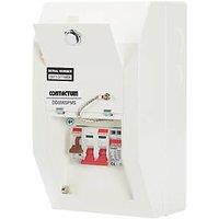 Contactum Defender 1.0 4-Module 0-Way Populated Main Switch Consumer Unit with SPD (152HA)