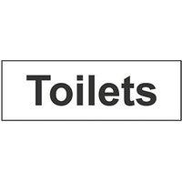Essentials "Toilets" Sign 100mm x 300mm (152HL)