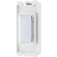 British General Nexus Metal Grid 1-Module Grid Blanking Plate Polished Chrome (152PY)