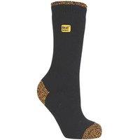 SockShop Heat Holders Socks Black/Yellow 4-8 1 Pair (153GY)