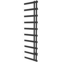 Towelrads 1800mm x 500mm 1945BTU Black Flat Designer Towel Radiator (153RY)