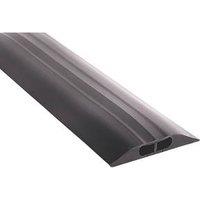 COBA CablePro Data Medium Duty Dual Channel Cable Cover 3m Black (154FX)