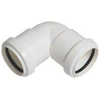 FloPlast Push-Fit Knuckle Bend White 90 32mm (15540)