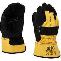 Site Premium Rigger Gloves Yellow/Black Large (155FR)
