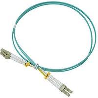 Labgear Duplex Multi Mode Green/Yellow LC- LC OM3 LSZH Fibre Optic Cable 1m (155KM)