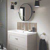 Splashwall Sovanna Vanity Splashback Matt Brown 250mm x 800mm x 4mm (155KU)