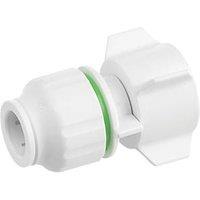 Flomasta Plastic Push-Fit Straight Tap Connectors 15mm x 3/4" 2 Pack (156HY)
