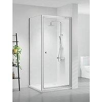 Triton Neo Six Framed Square Pivot Door Shower Enclosure Chrome 760mm x 760mm x 1850mm (158TK)