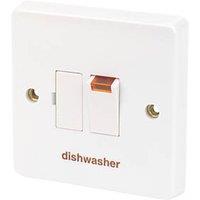Crabtree Capital 13A Switched Dishwasher Fused Spur with Neon White (1596J)