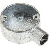 Deta 1 Way 20mm Terminal Conduit Box Galvanised (1599J)