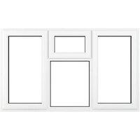 Crystal Top, Left & Right-Hand Opening Clear Triple-Glazed Casement White uPVC Window 1770mm x 1190mm (159JN)