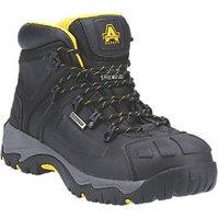Amblers AS803 Size 9 Black Waterproof Steel Toe Cap Safety Boots (159JV)