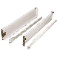 Essentials Off-White Drawer Sides & Runners 400mm 2 Pack (16005)