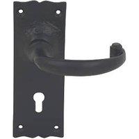 Smith & Locke Regal LoB Lock Door Handles Pair Black (1603H)