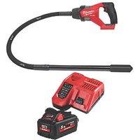 Milwaukee M18 FCVN12-551 FUEL 18V 1 x 5.5Ah Li-Ion RedLithium High Output Brushless Cordless Needle Concrete Vibrating Poker 1.2m (160GE)
