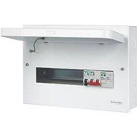 Schneider Electric Easy9 Compact 14-Module 9-Way Part-Populated High Integrity Main Switch Consumer Unit with SPD (160JE)