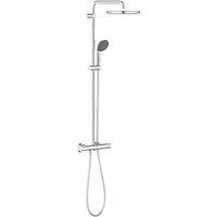 Grohe Vitalio Start 250 HP Rear-Fed Exposed Chrome Thermostatic Shower System (160XT)