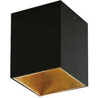 Eglo Polasso LED Ceiling Light Black/Gold 3.3W 340Lmlm (161PL)
